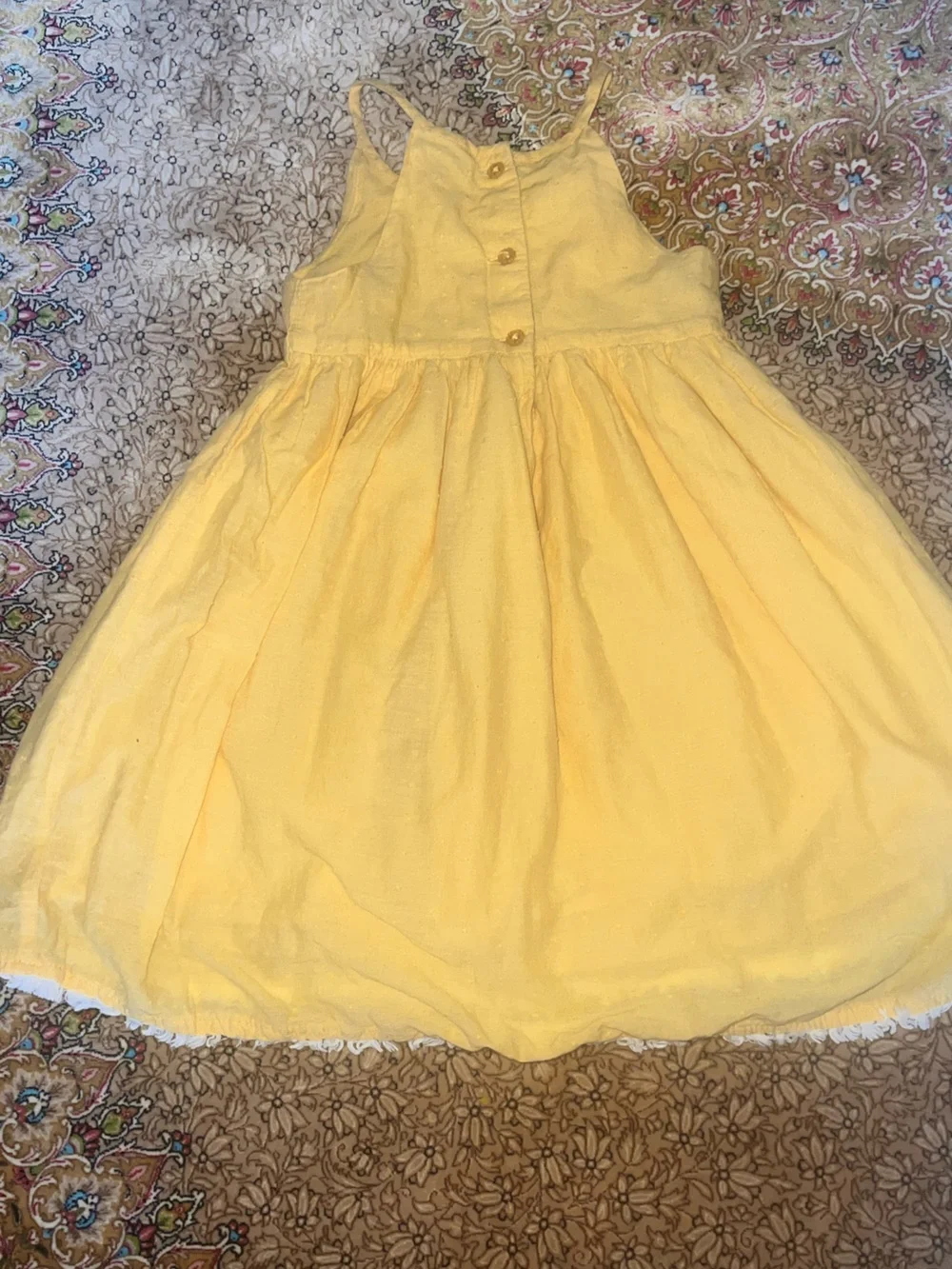 Yellow Embroidered Girls' Sundress - Brand: